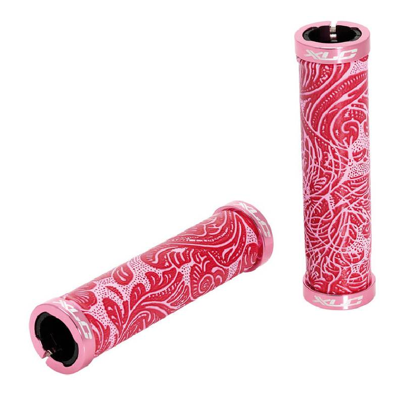 pink bike grips