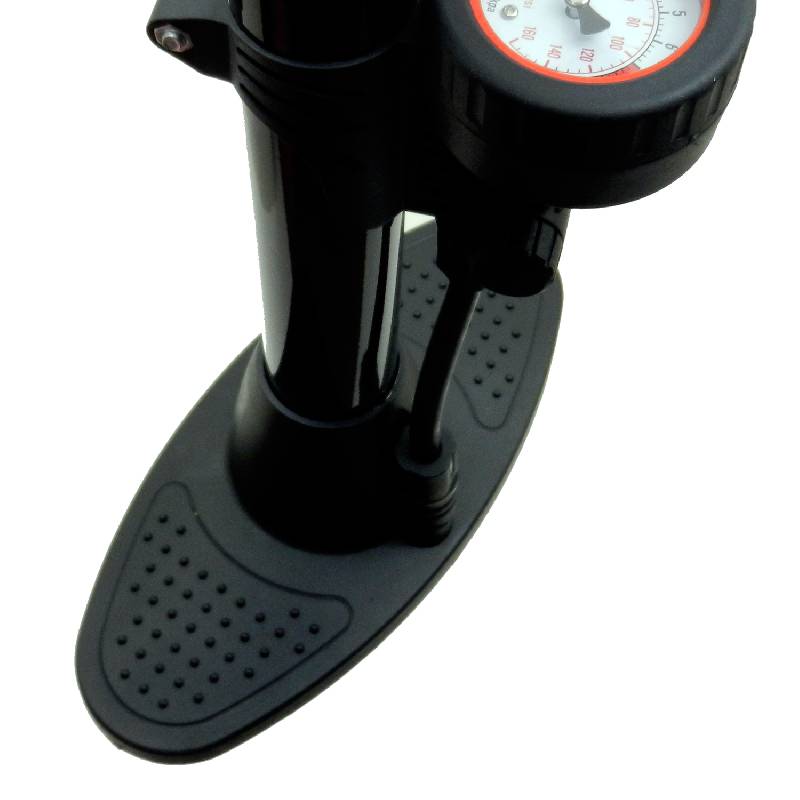 Bicycle Track Pump with Gauge - Dual Head