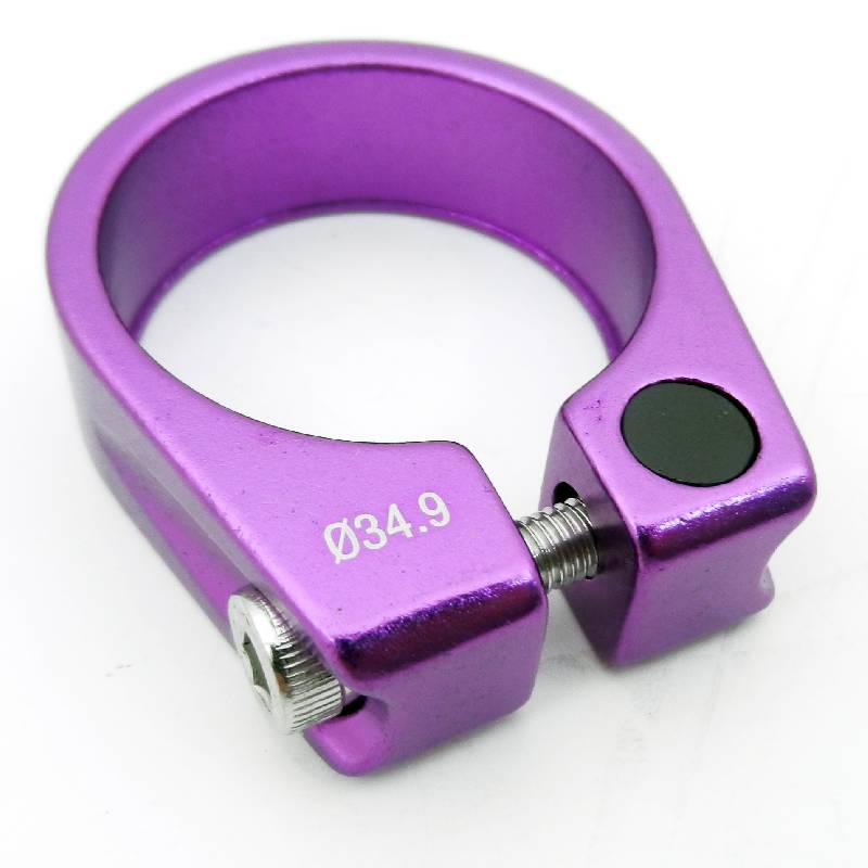 34.9mm Alloy Seat Post Clamp Purple