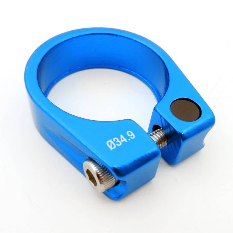 34.9mm Alloy Seat Post Clamp Blue