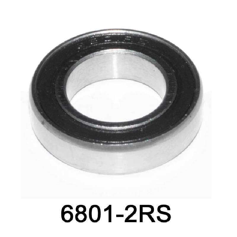 Sealed Bearing 6801-2RS (12x21x5mm)