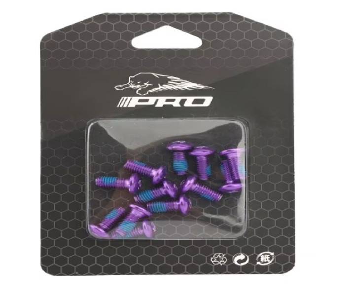 Disc Rotor Bolts T25 Pack of 12 - Purple