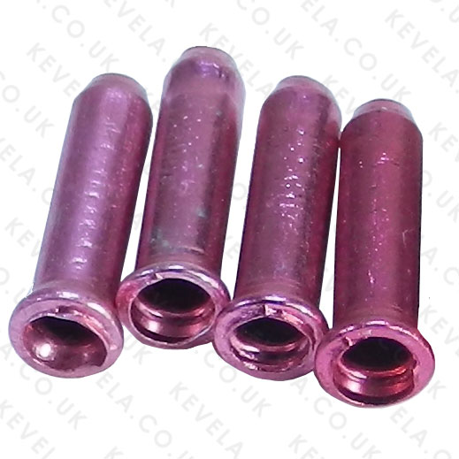 Brake/Gear Cable Ferrules/Cable Ends - Pink