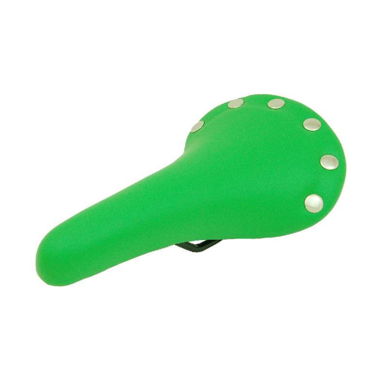 Retro Rivet Race Saddle - Green